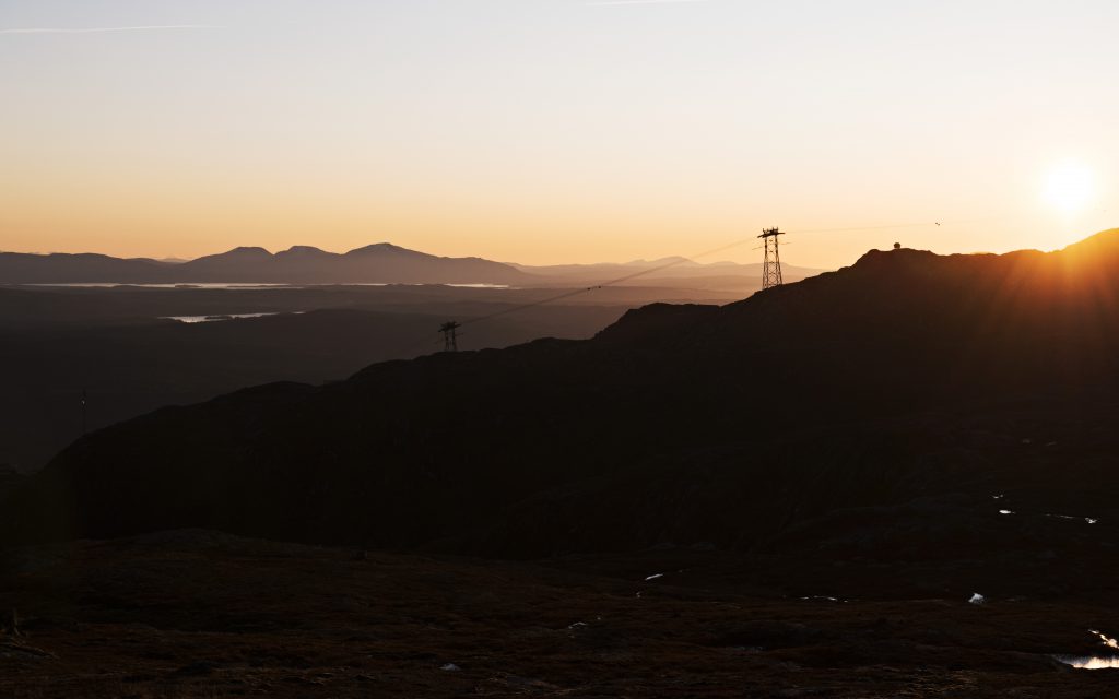 Landscape photo of sunset in Åre