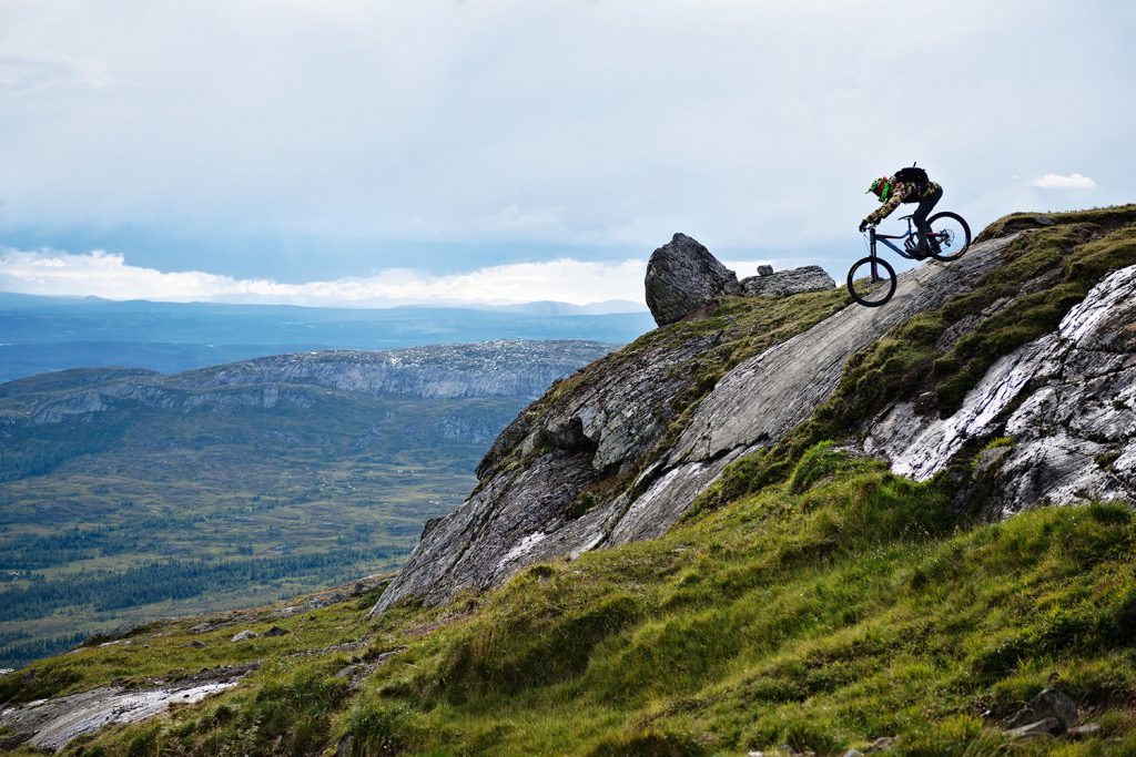 Downhill biker in Åre